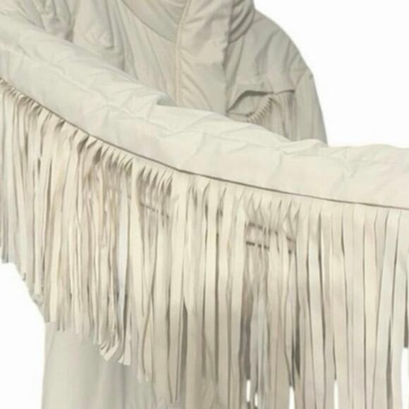 Stunning ivory Fringe skiing outfit SzM winter snow wear snowboard ski wear - Picture 7 of 16